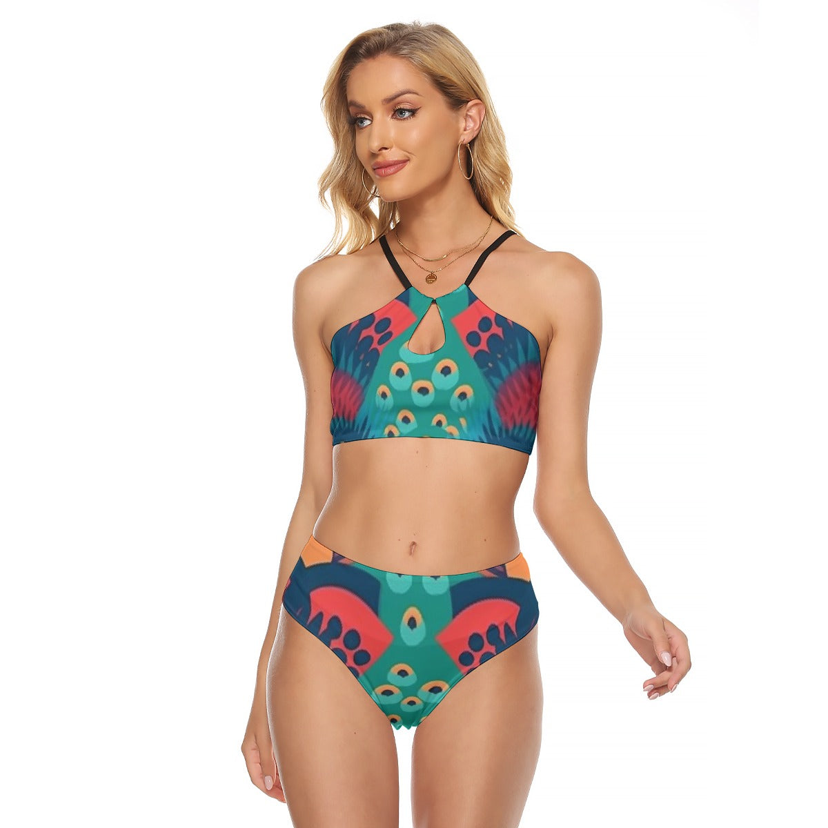 All-Over Print Women's Cami Keyhole One-piece Swimsuit