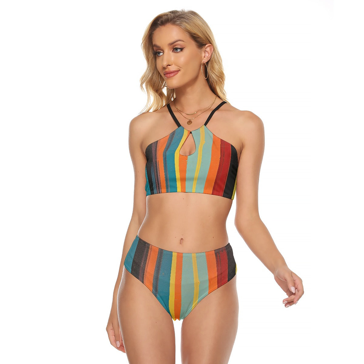 All-Over Print Women's Cami Keyhole One-piece Swimsuit