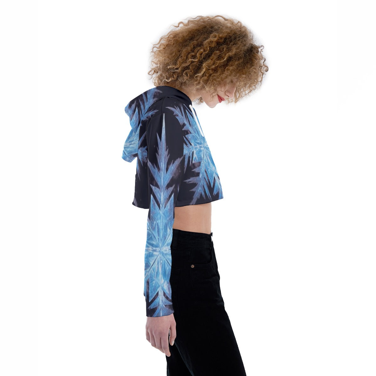 All-Over Print Women's Crop Top Hoodie