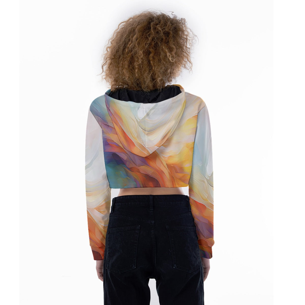 All-Over Print Women's Crop Top Hoodie