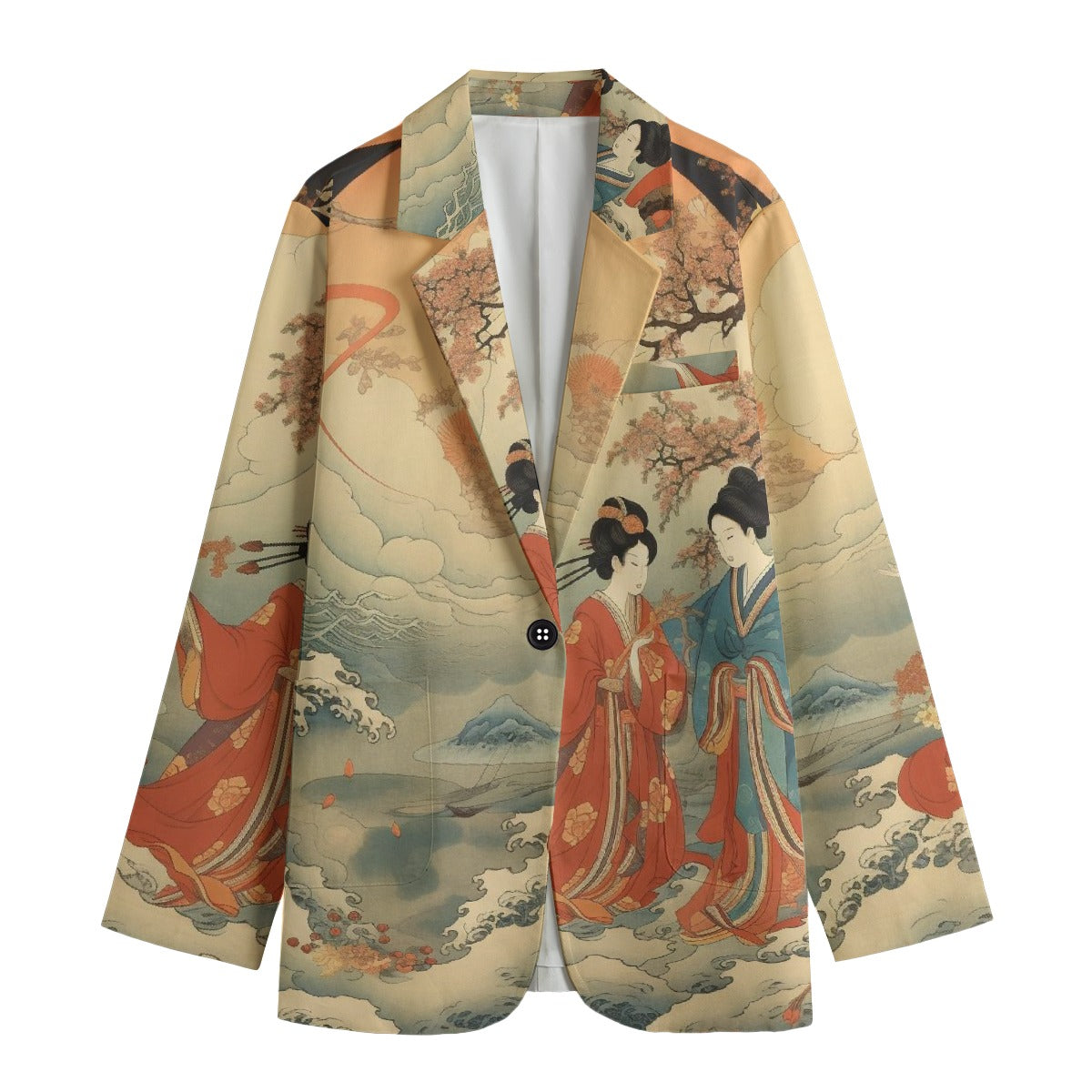 All-Over Print Women's Leisure Blazer
