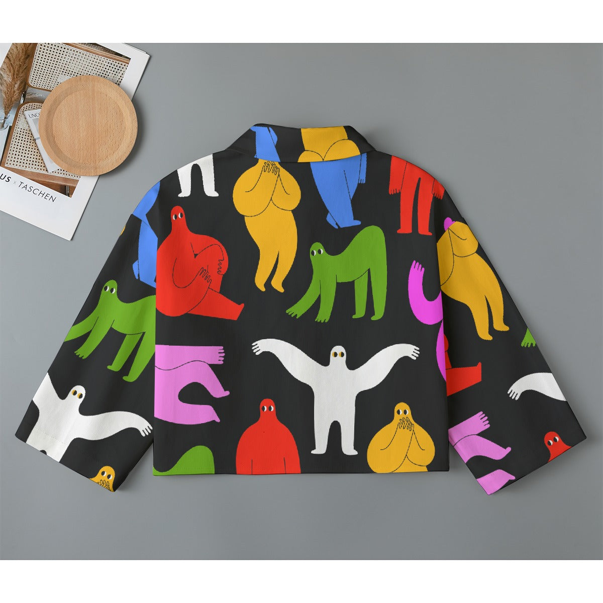 All-Over Print Women's Cropped Jacket | 245GSM Cotton