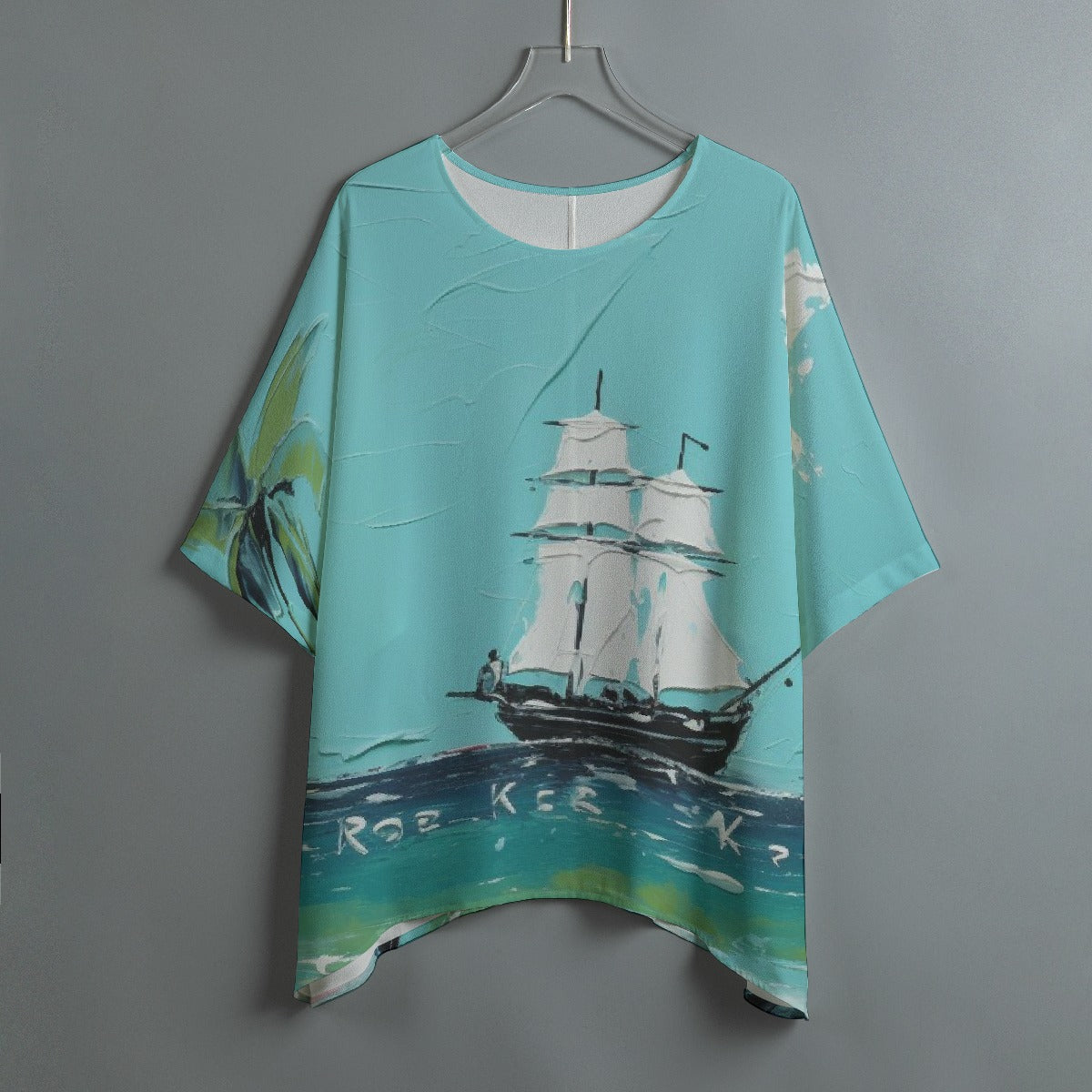 All-Over Print Women's Bat Sleeve Shirt