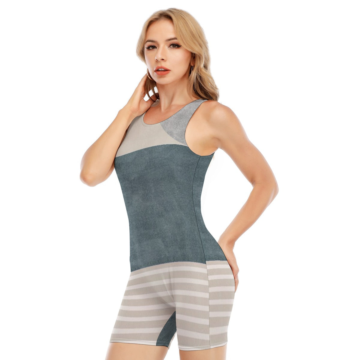 All-Over Print Women's Sleeveless One-piece Swimsuit