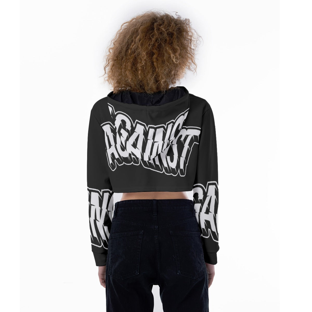 All-Over Print Women's Crop Top Hoodie