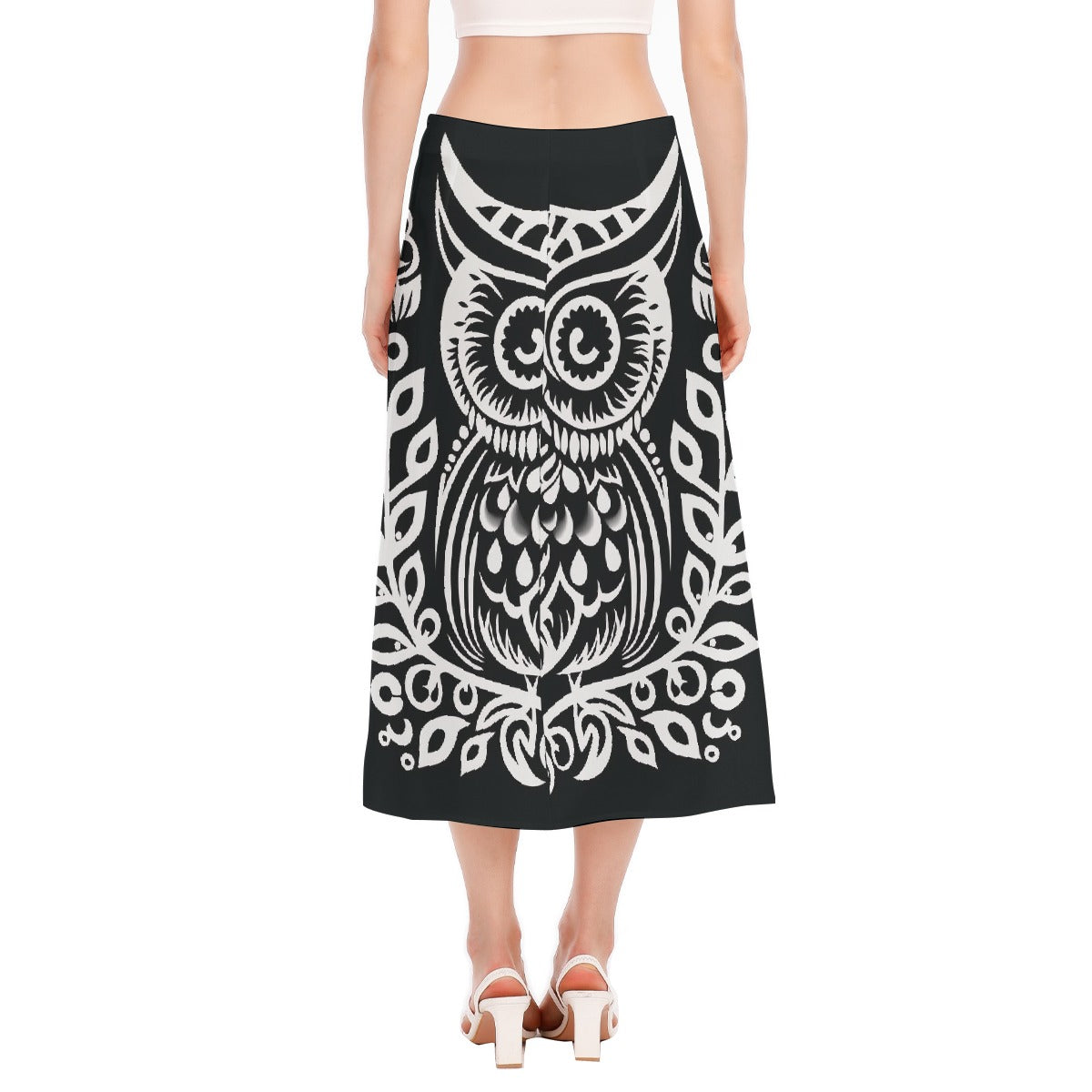 All-Over Print Women's High Slit Long Skirt