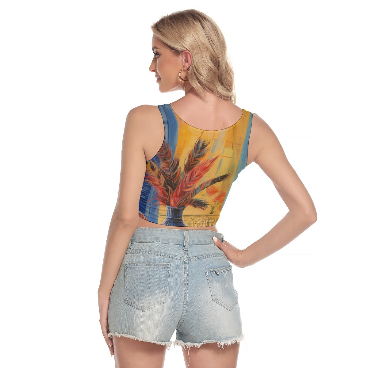 All-Over Print Women's Sport Crop Tank Top