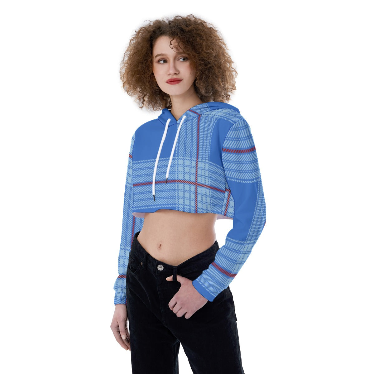 All-Over Print Women's Crop Top Hoodie