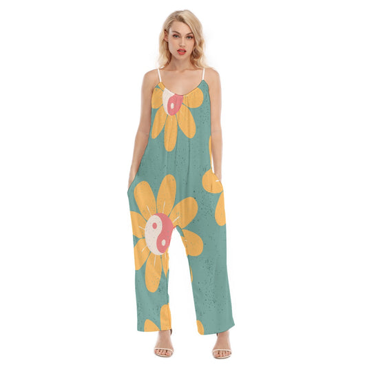 All-Over Print Women's Loose Cami Jumpsuit