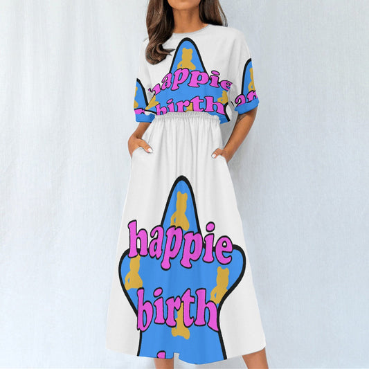 All-Over Print Women's Elastic Waist Dress