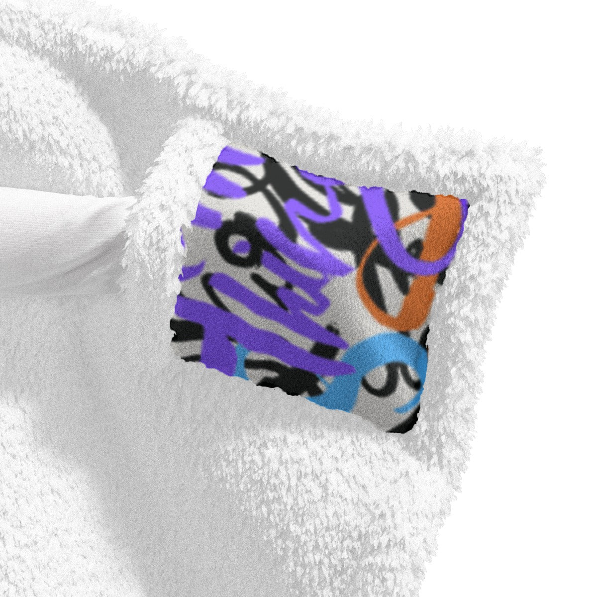 All-Over Print Unisex Wearable Hooded Blanket