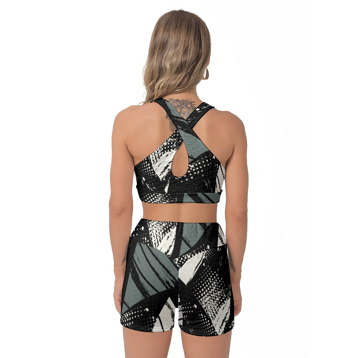 All-Over Print Women's Sports Bra Suit