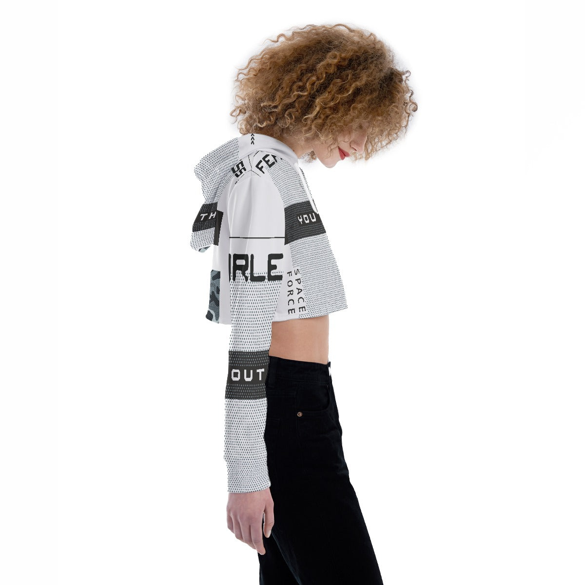 All-Over Print Women's Crop Top Hoodie