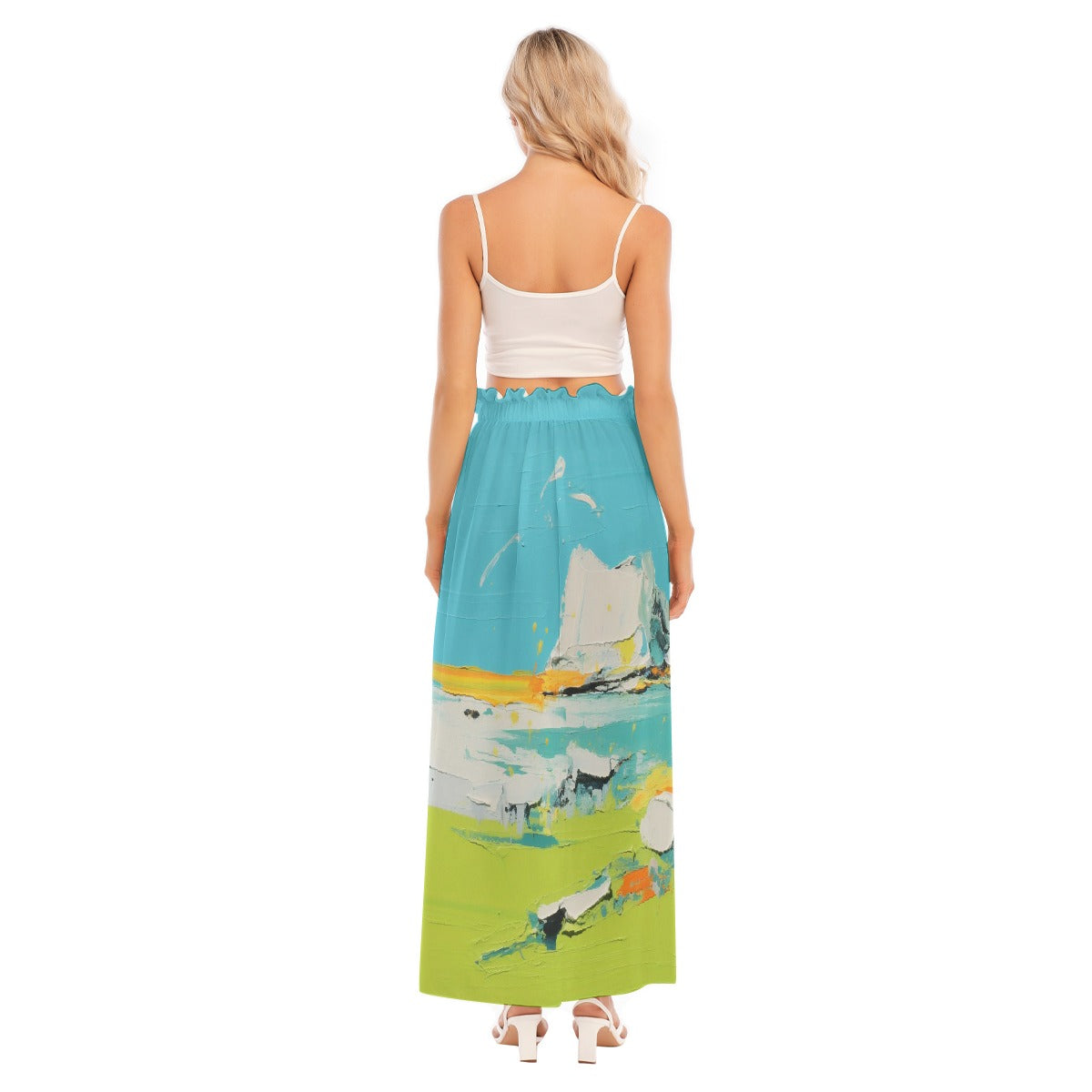 All-Over Print Women's Side Split Skirt