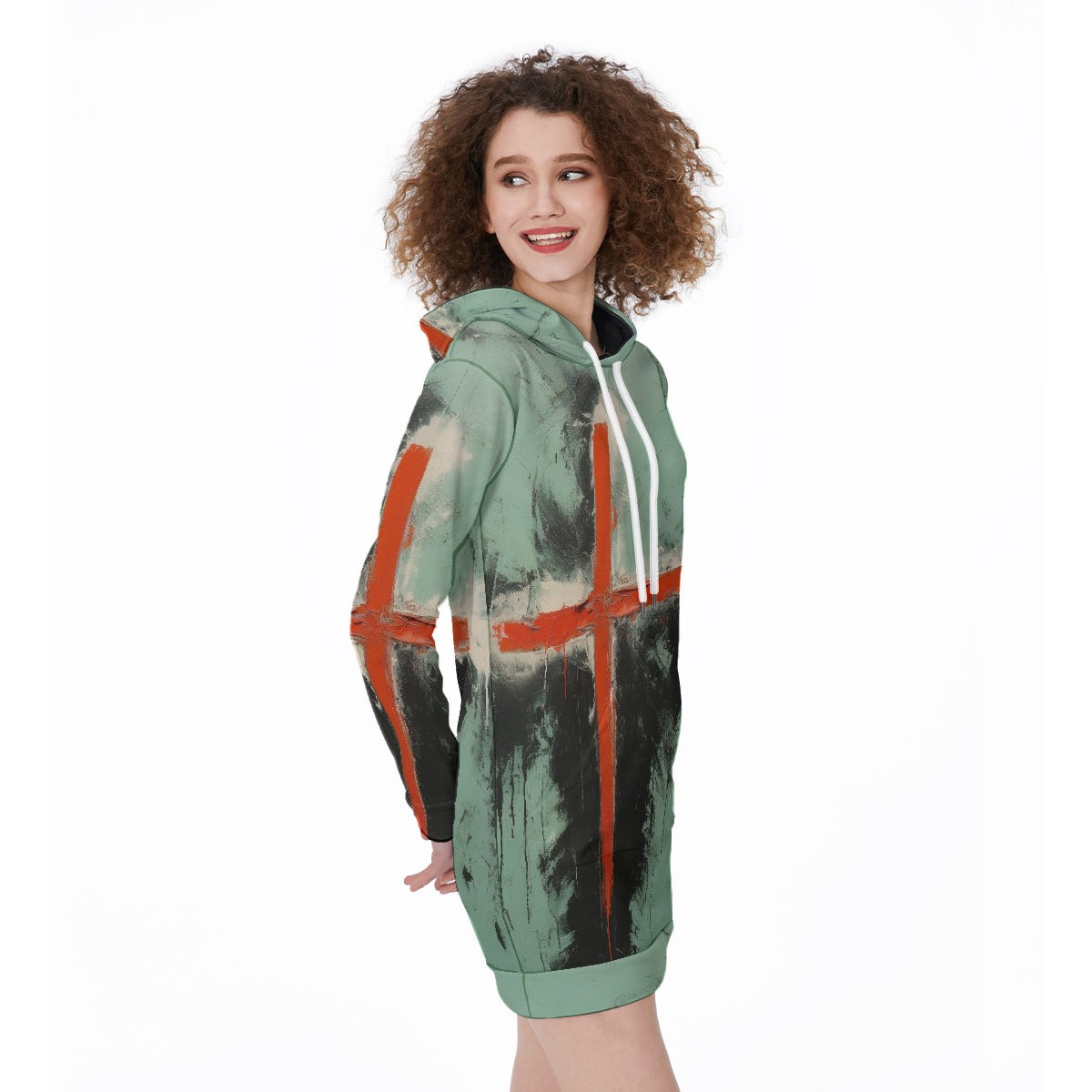 All-Over Print Women's Long Hoodie