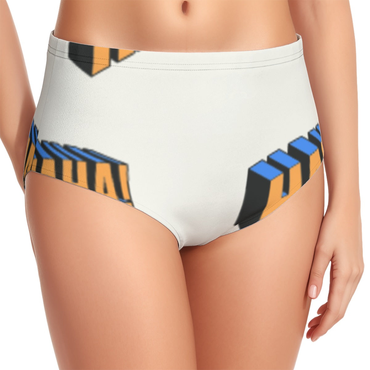 All-Over Print Women's Swimsuit Set With Halter