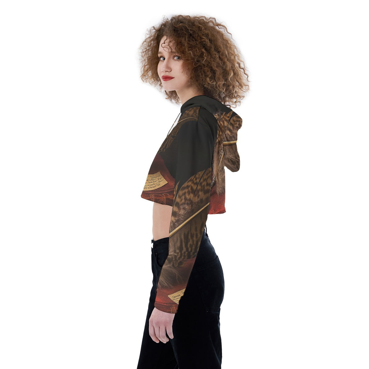 All-Over Print Women's Crop Top Hoodie