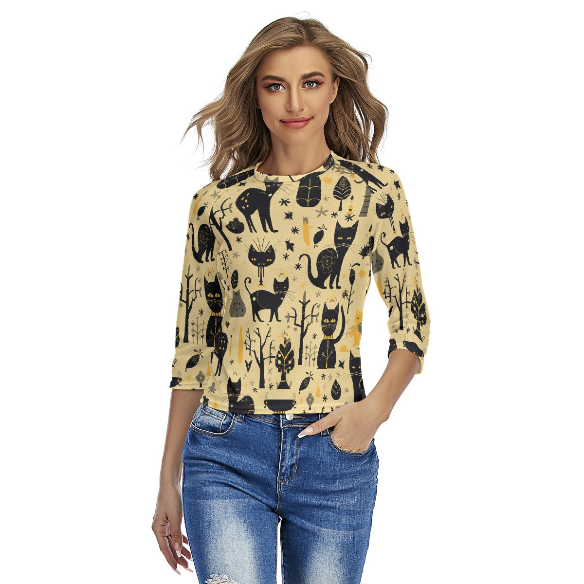 All-Over Print Women's Raglan Sleeves T-shirts