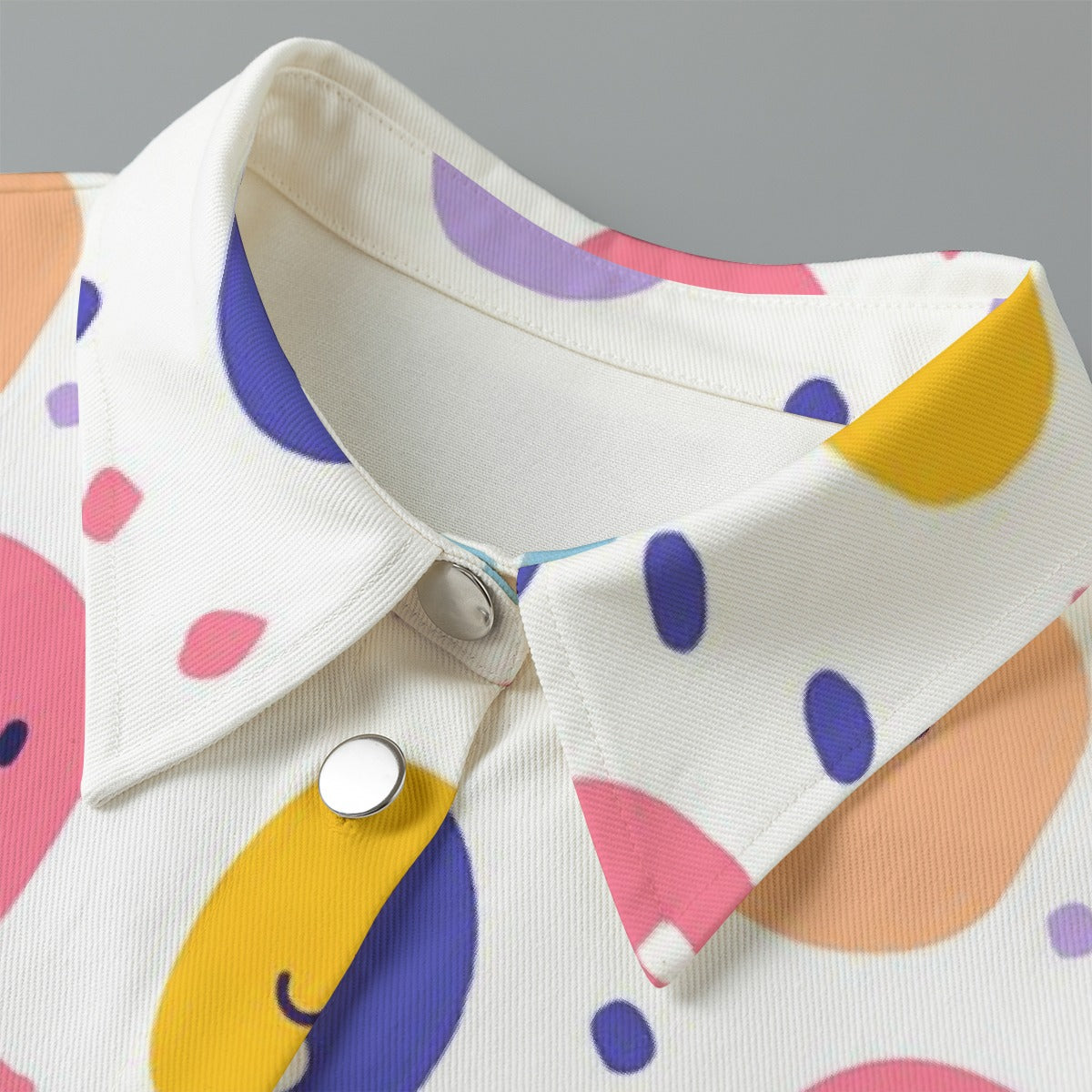 All-Over Print Women's Cropped Jacket | 245GSM Cotton