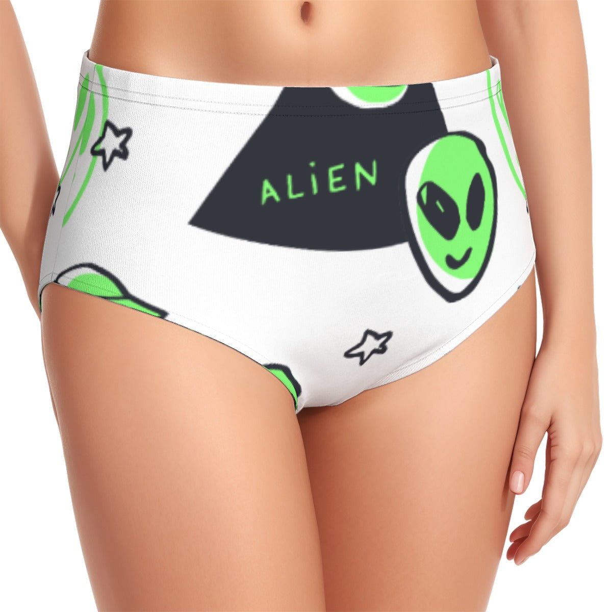 All-Over Print Women's Swimsuit Set With Halter