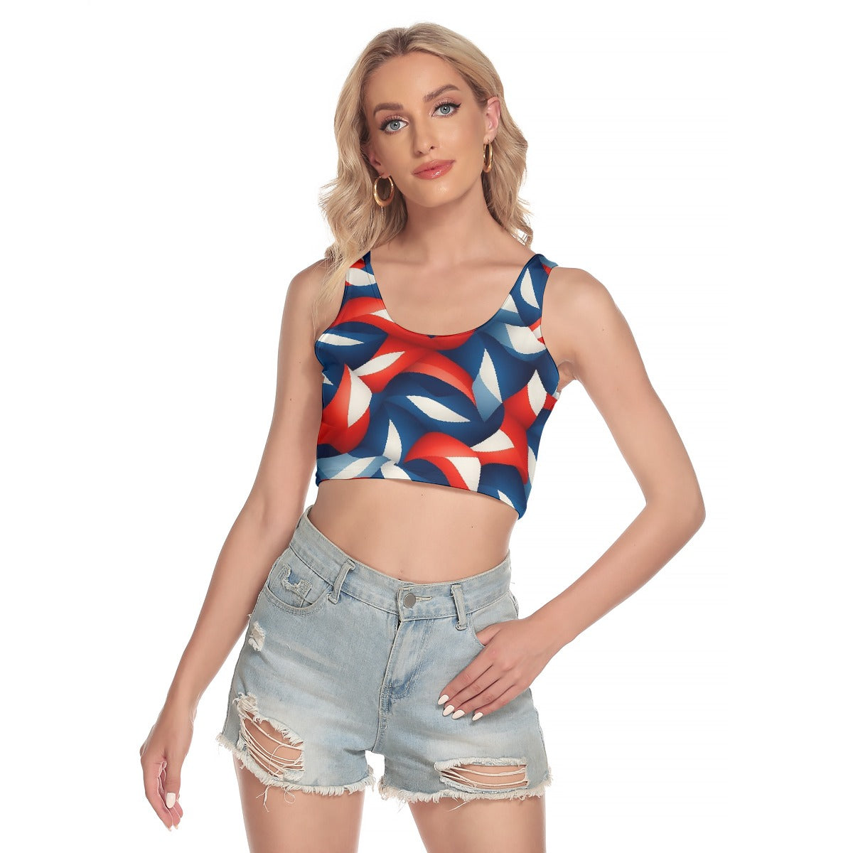 All-Over Print Women's Sport Crop Tank Top
