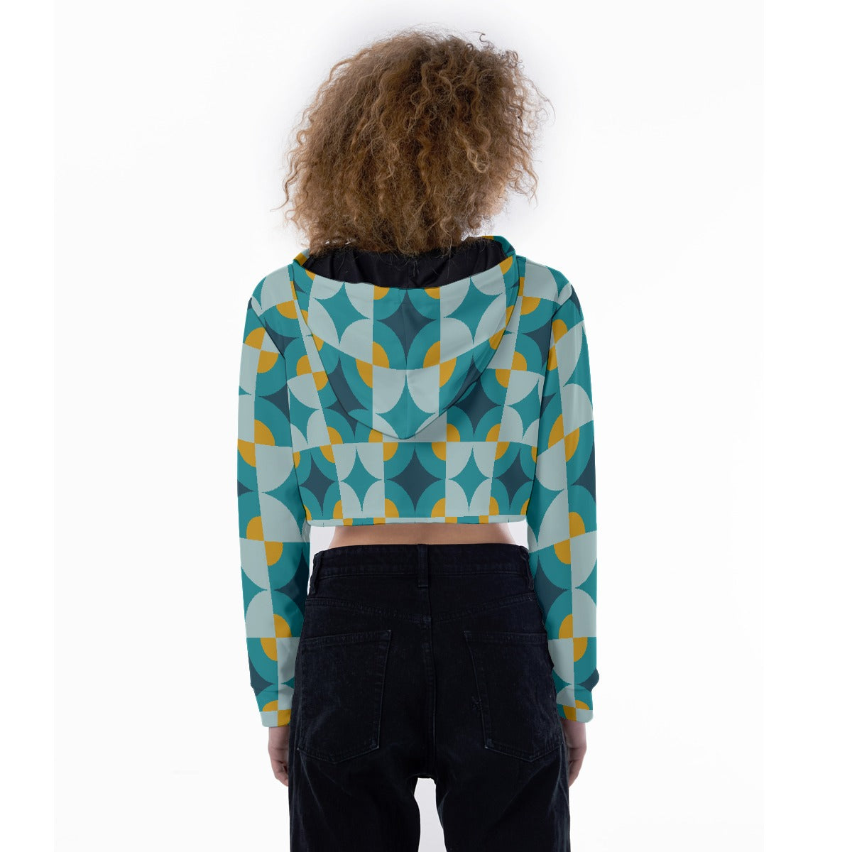 All-Over Print Women's Crop Top Hoodie