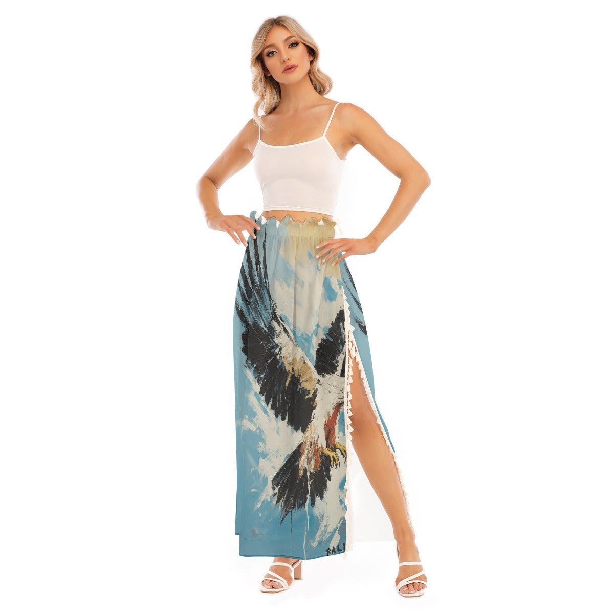 All-Over Print Women's Side Split Skirt