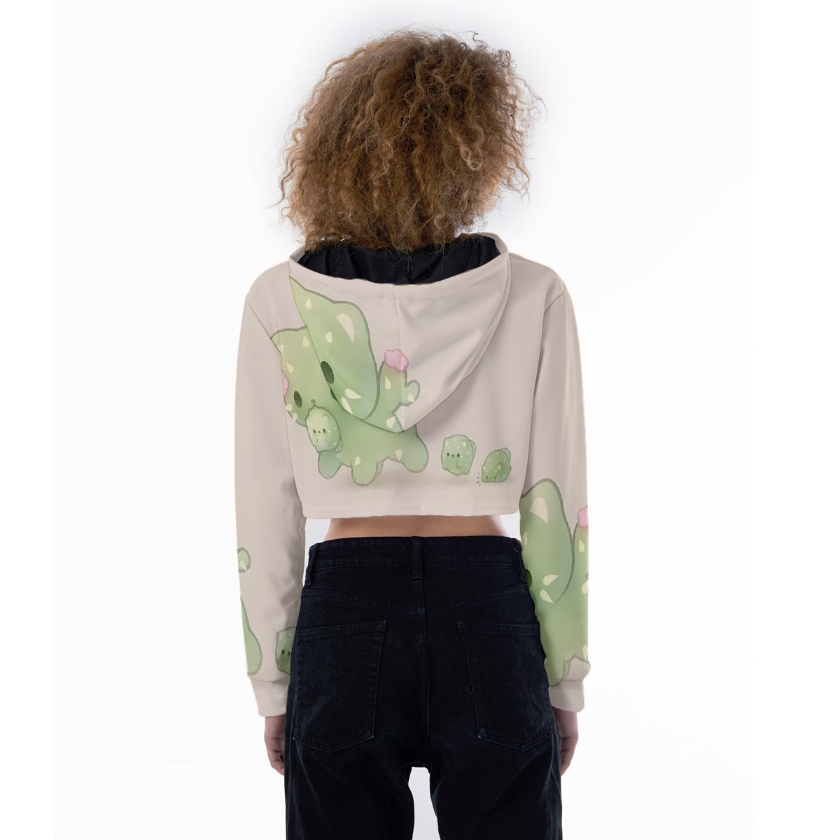 All-Over Print Women's Crop Top Hoodie