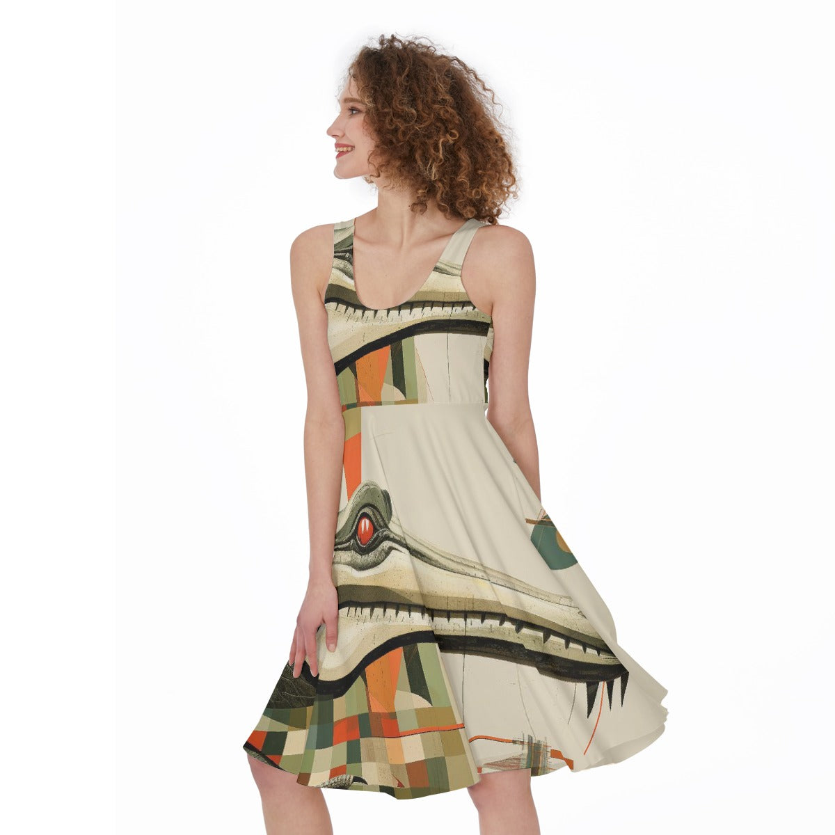 All-Over Print Women's Sleeveless Dress