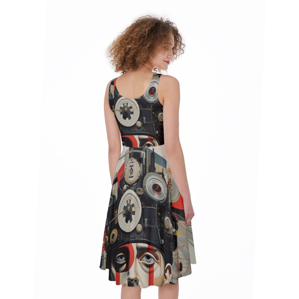 All-Over Print Women's Sleeveless Dress