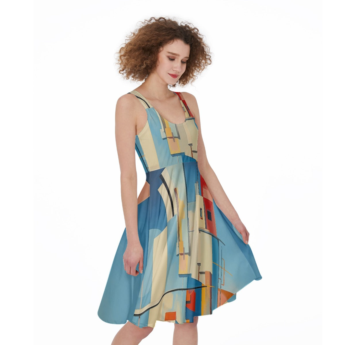All-Over Print Women's Sleeveless Dress