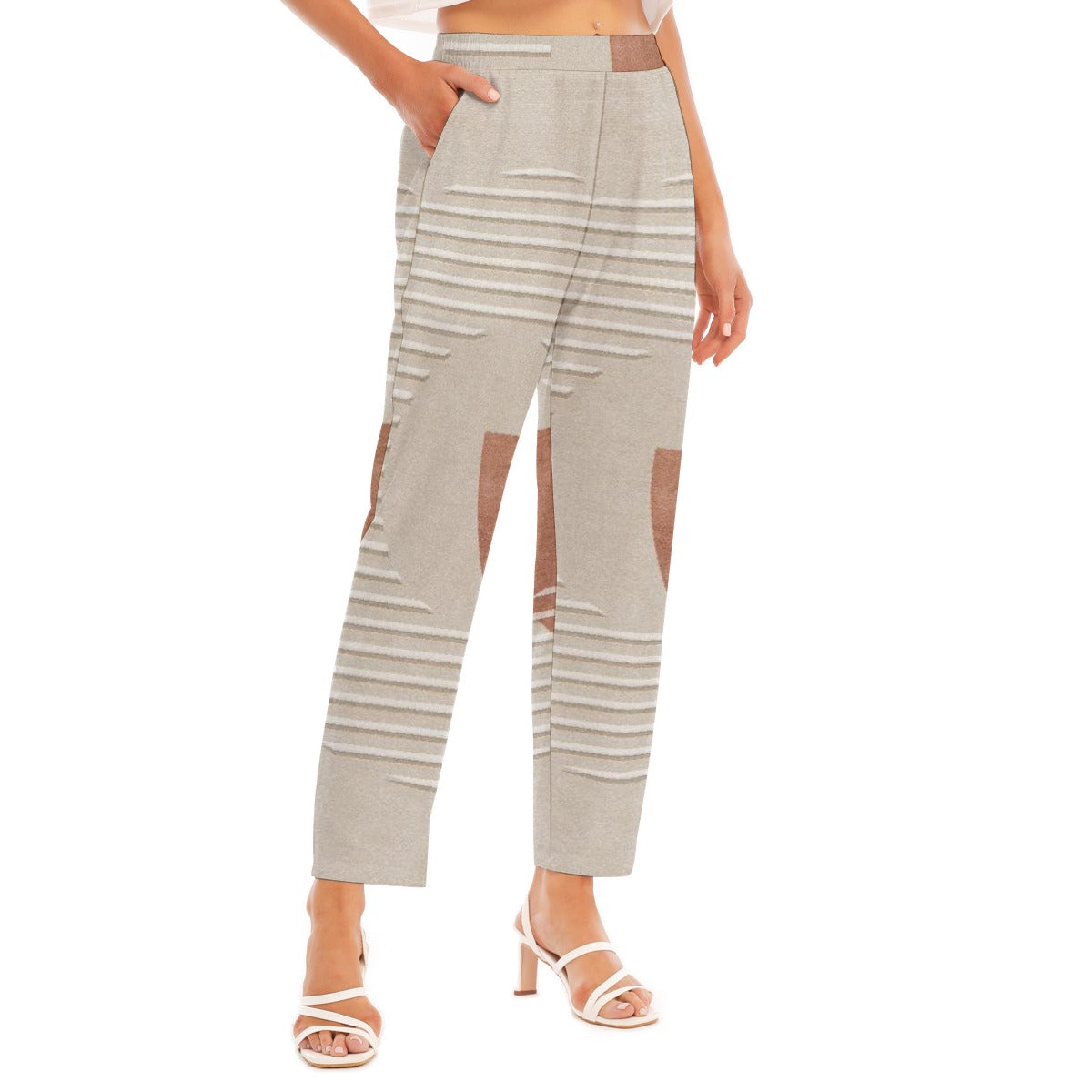 All-Over Print Women's Loose Straight-leg Pants