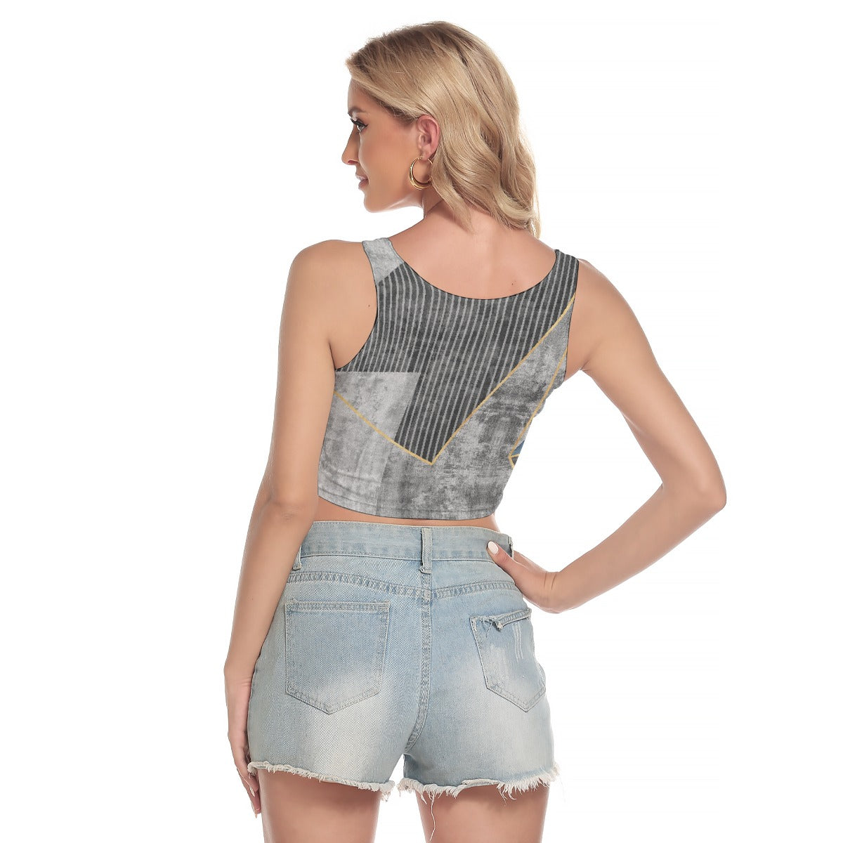 All-Over Print Women's Sport Crop Tank Top