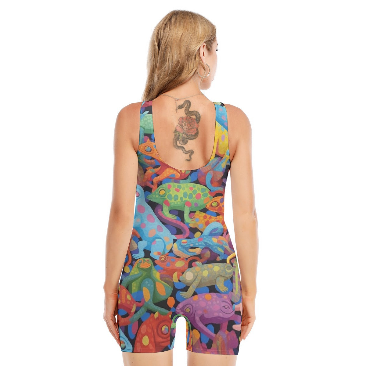 All-Over Print Women's Sleeveless One-piece Swimsuit