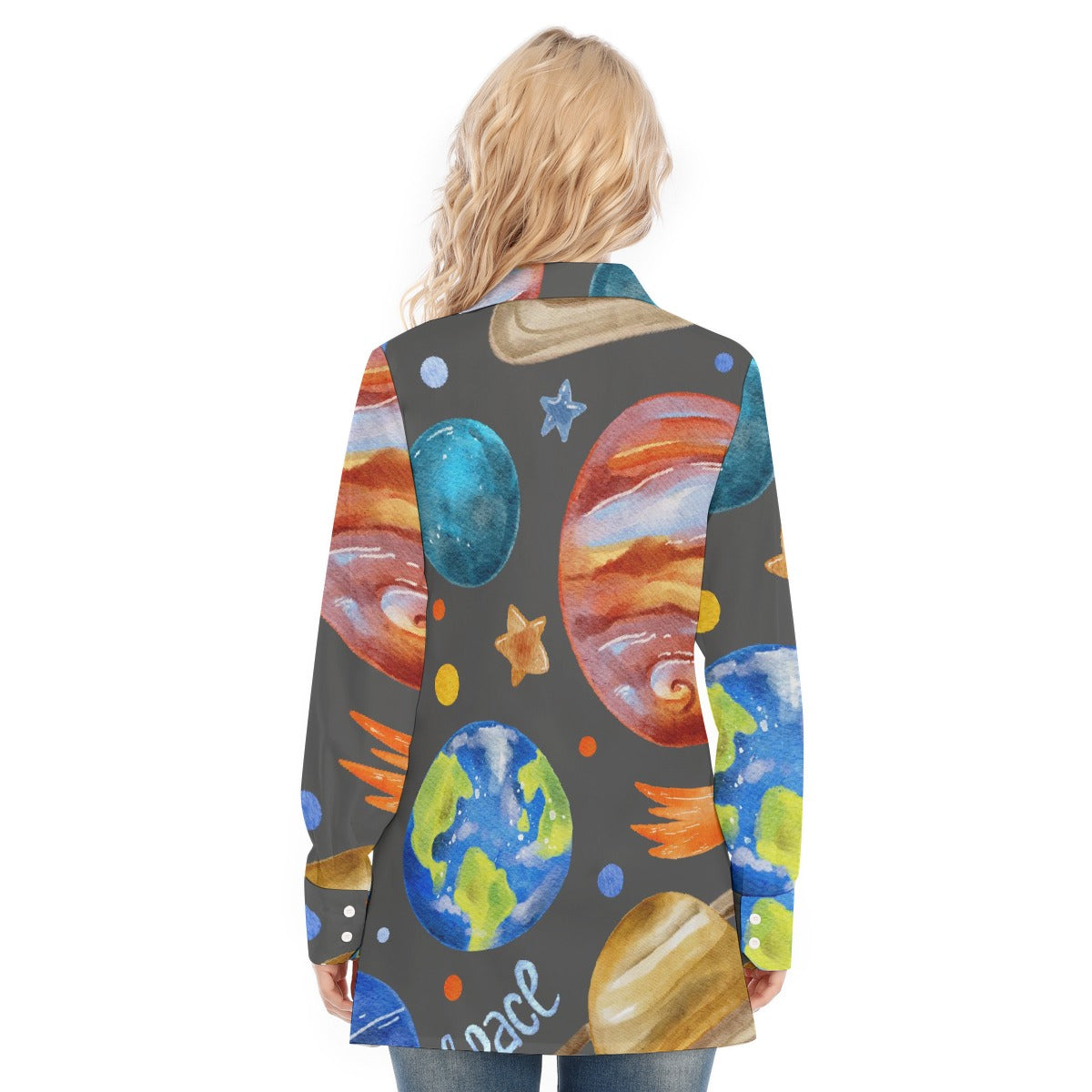 All-Over Print Women's Long Shirt