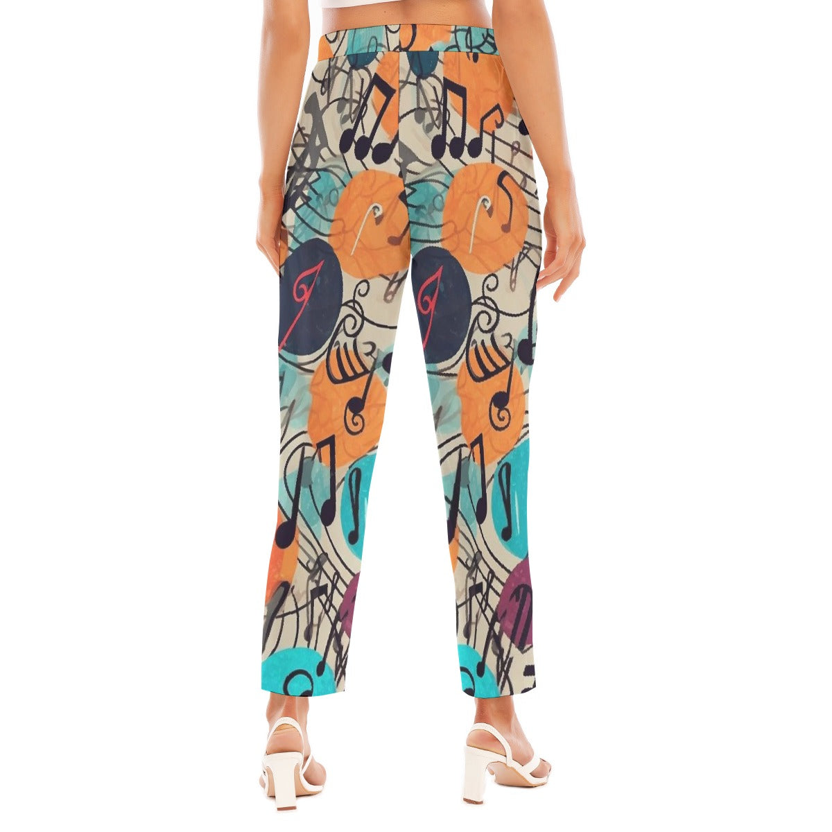 All-Over Print Women's Loose Straight-leg Pants