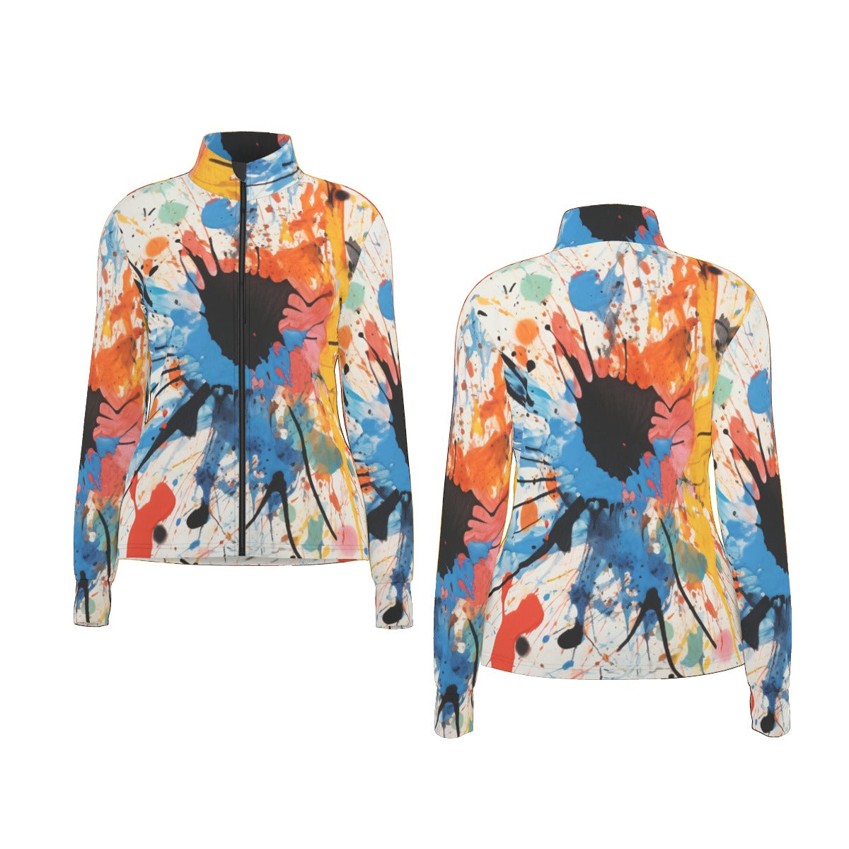 All-Over Print Women's Long Sleeve Thumbhole Jacket