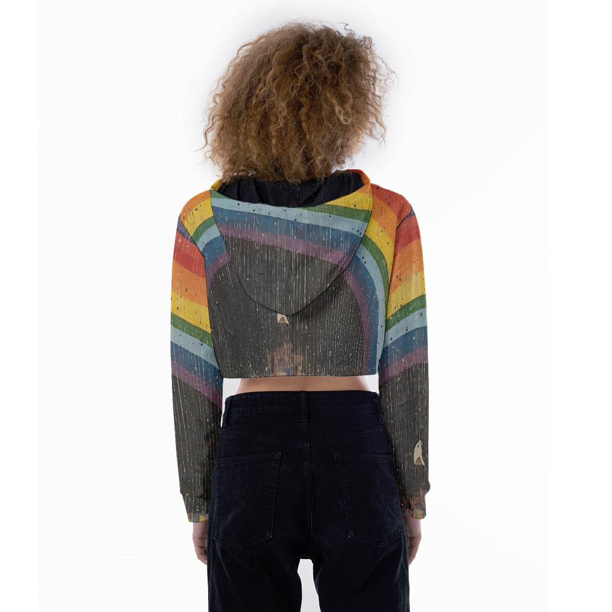 All-Over Print Women's Crop Top Hoodie