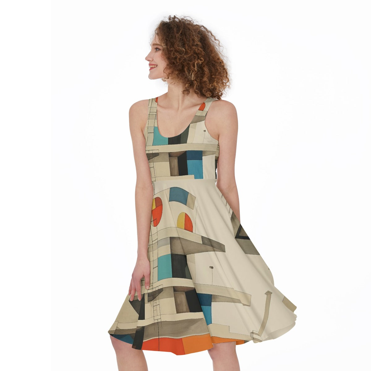 All-Over Print Women's Sleeveless Dress