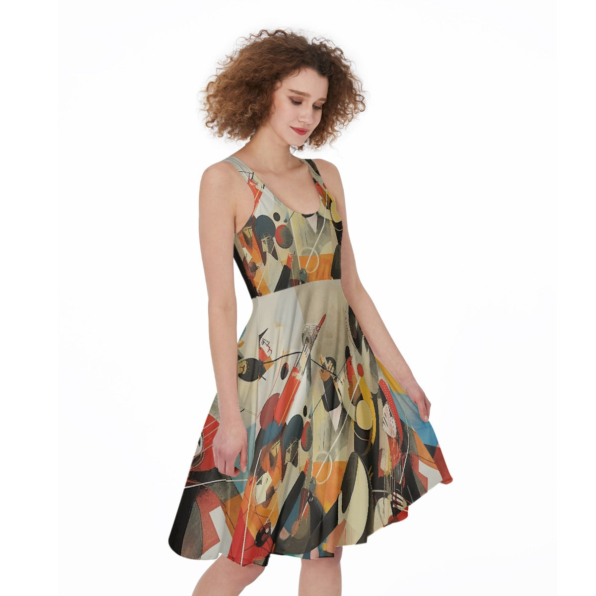 All-Over Print Women's Sleeveless Dress