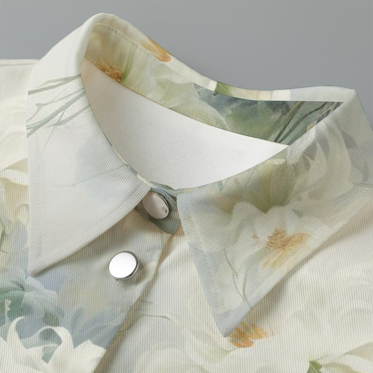 All-Over Print Women's Cropped Jacket | 245GSM Cotton