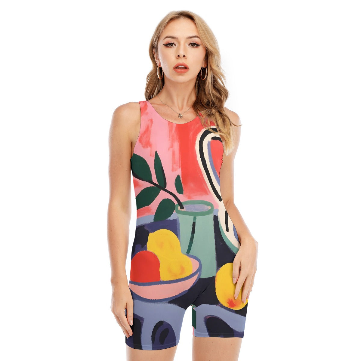 All-Over Print Women's Sleeveless One-piece Swimsuit