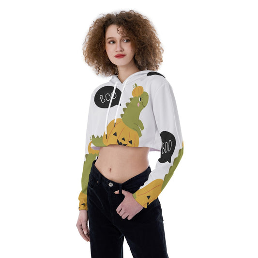 All-Over Print Women's Crop Top Hoodie