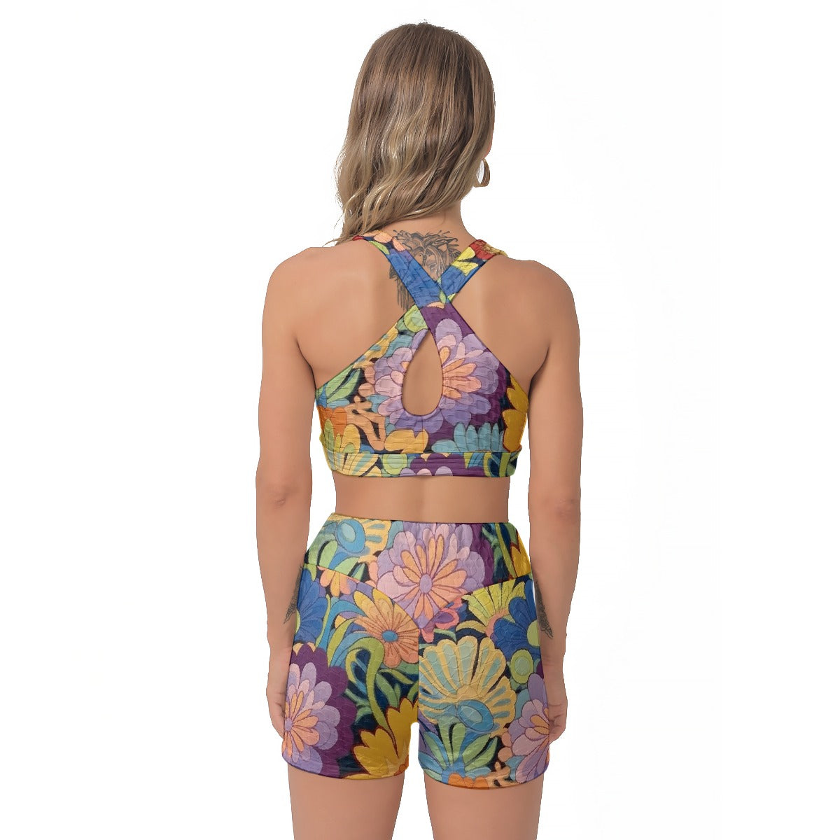All-Over Print Women's Sports Bra Suit