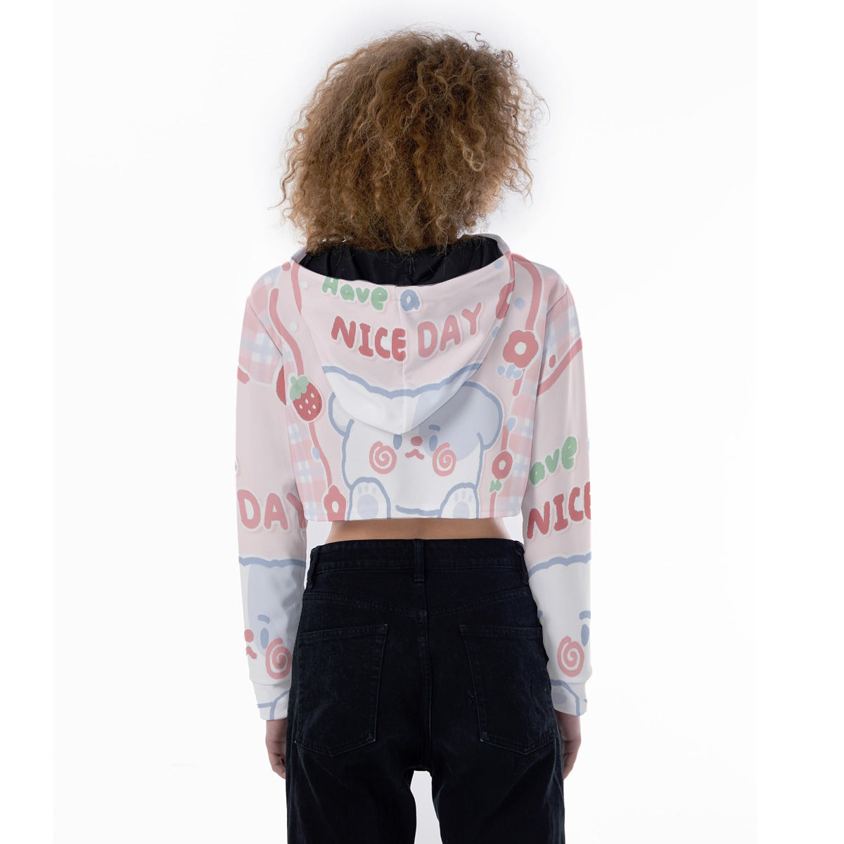 All-Over Print Women's Crop Top Hoodie