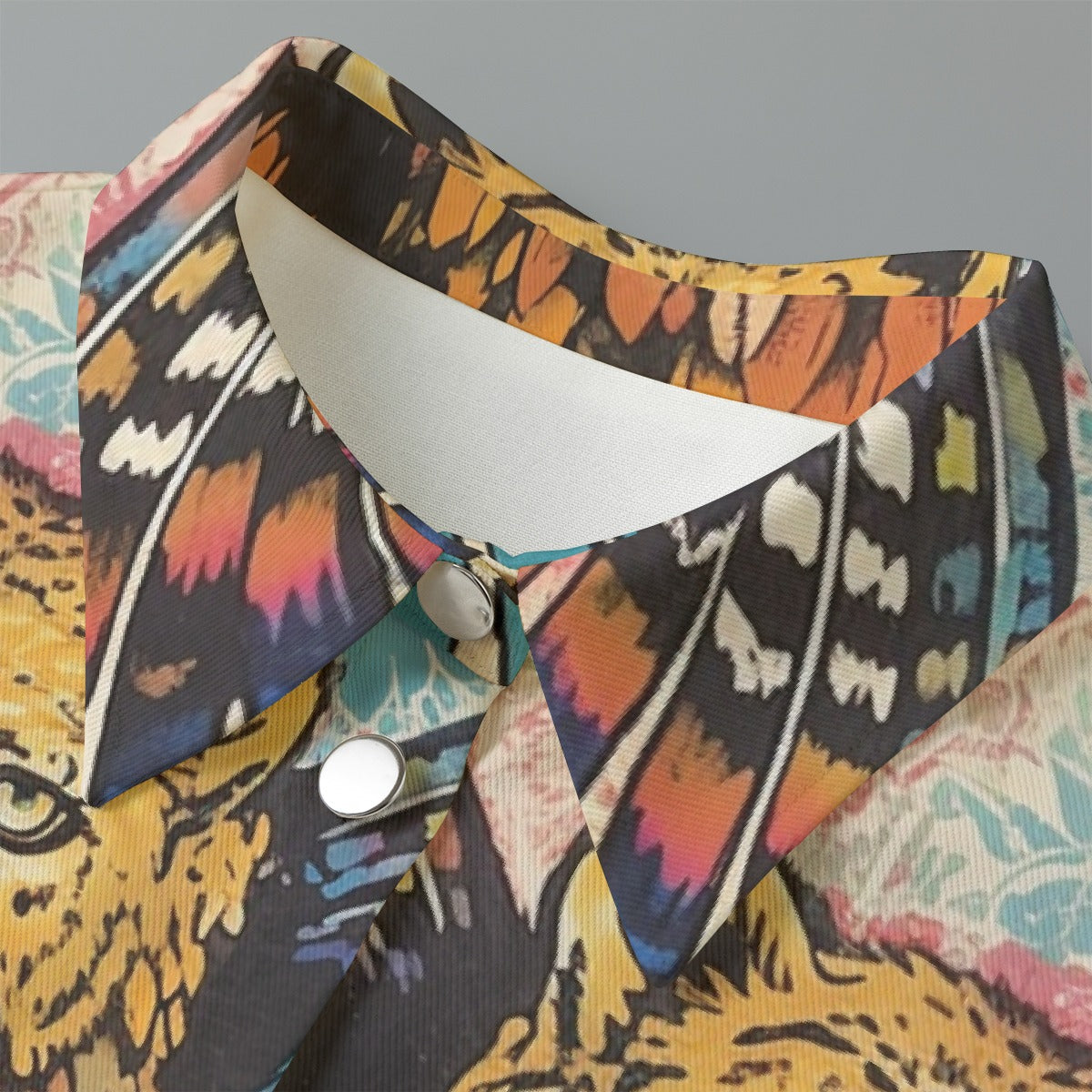 All-Over Print Women's Cropped Jacket | 245GSM Cotton