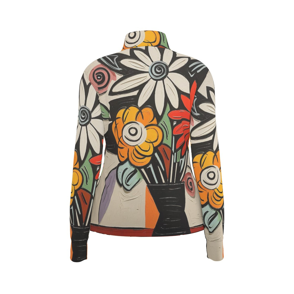 All-Over Print Women's Long Sleeve Thumbhole Jacket