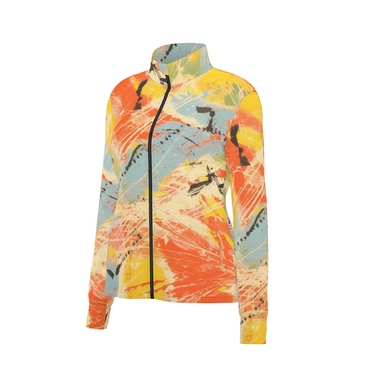 All-Over Print Women's Long Sleeve Thumbhole Jacket