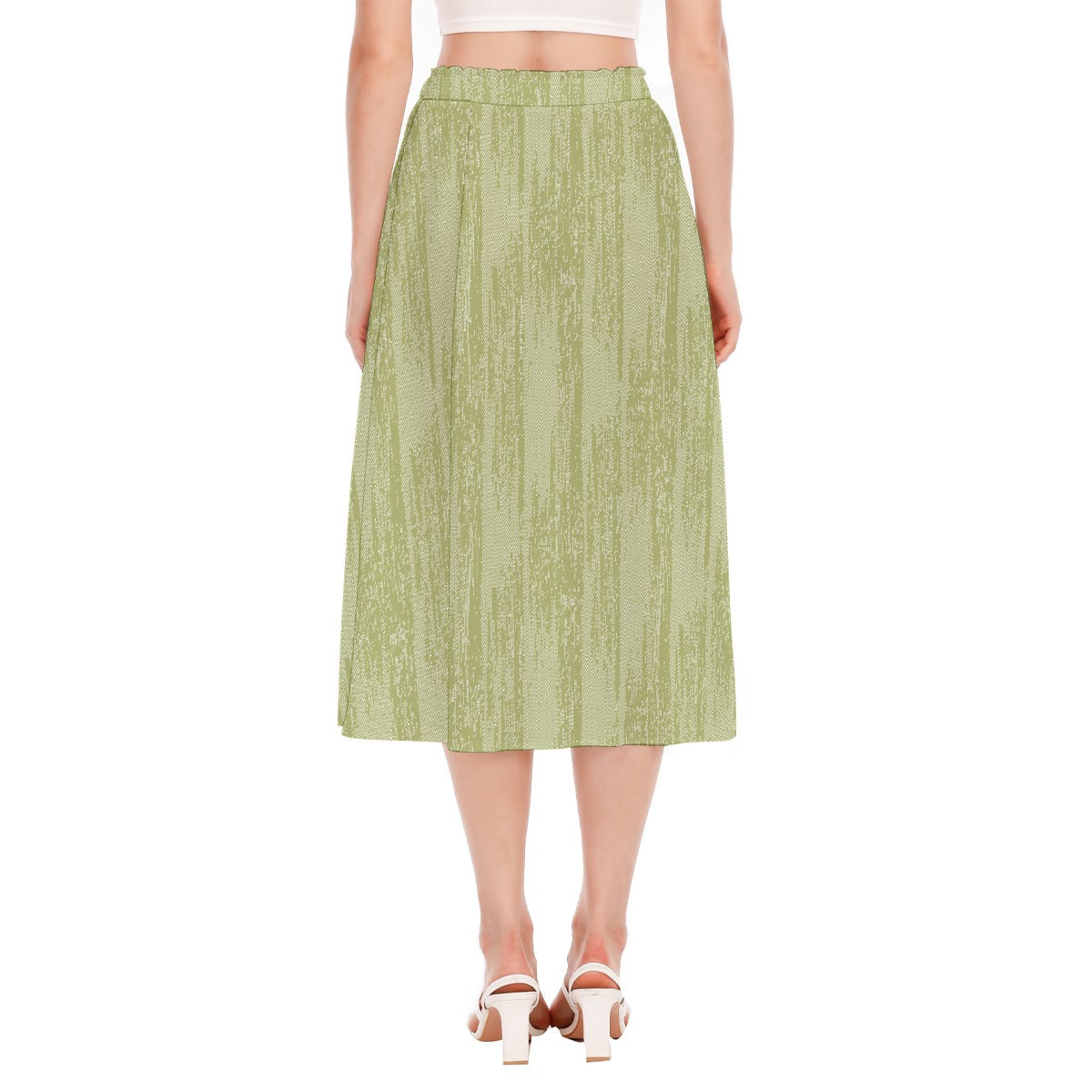 All-Over Print Women's Long Section Chiffon Skirt