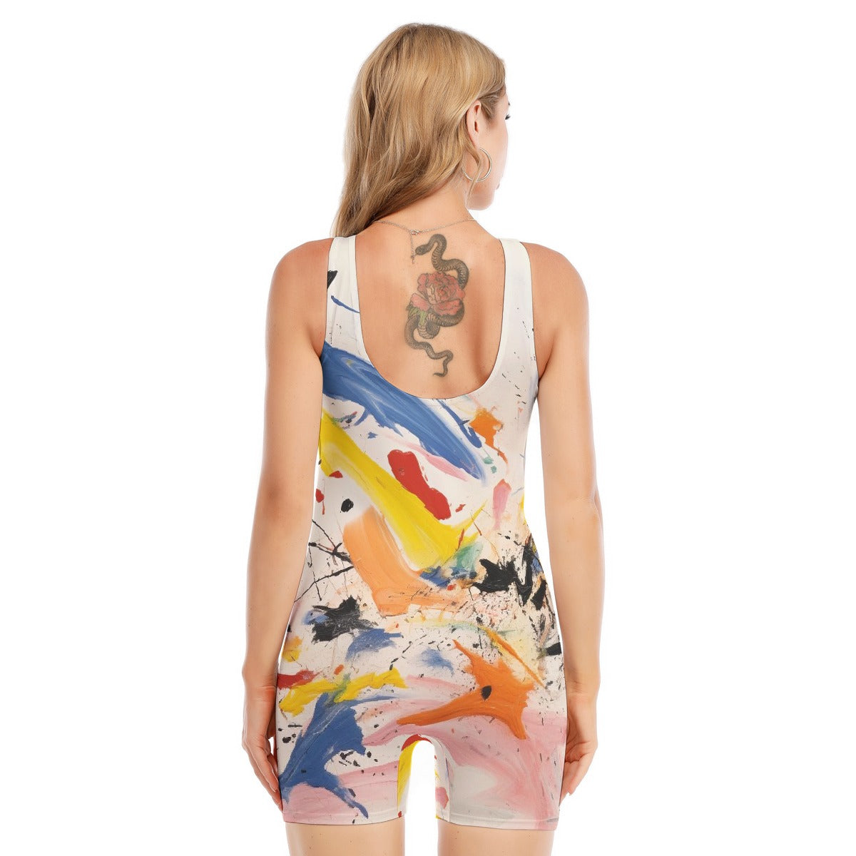 All-Over Print Women's Sleeveless One-piece Swimsuit